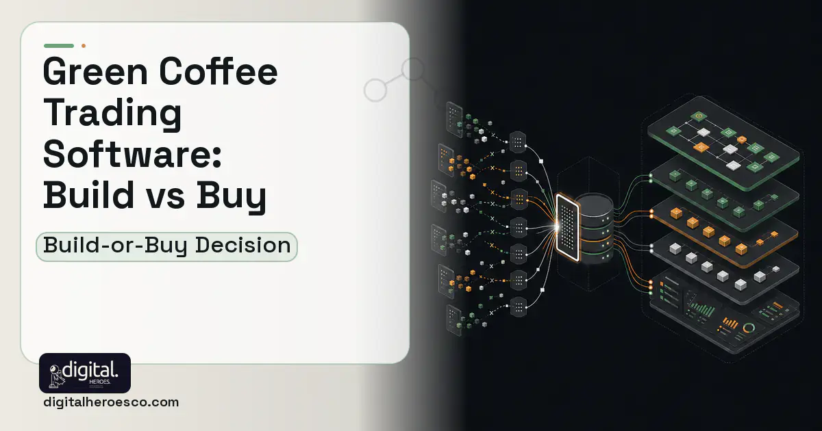 Supply Chain Software workflow illustration for Green Coffee Trading Software Build vs Buy Guide.