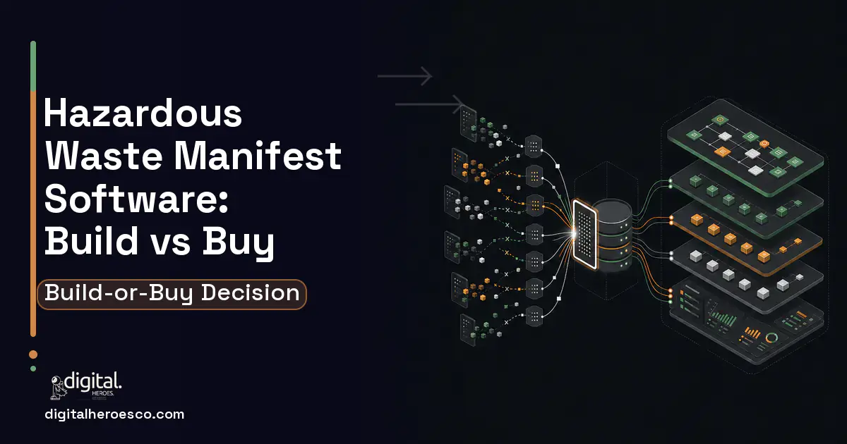 Supply Chain Software workflow illustration for Hazardous Waste Manifest Software Build vs Buy Guide.