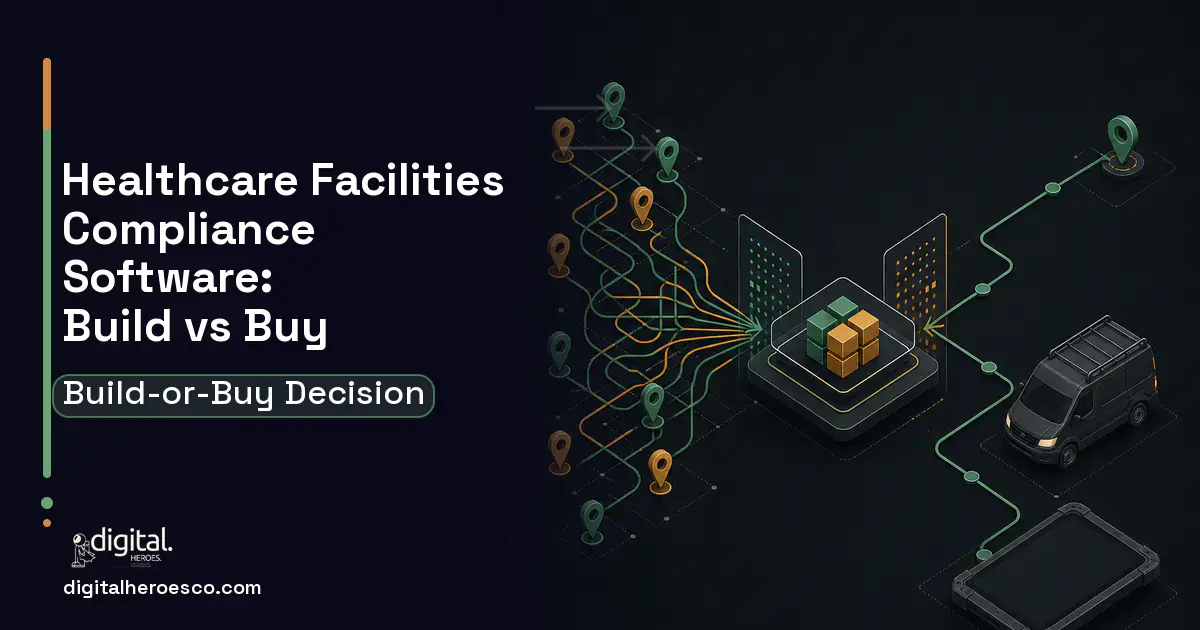 Field Service Software workflow illustration for Healthcare Facilities Compliance Software Build vs Buy Guide.
