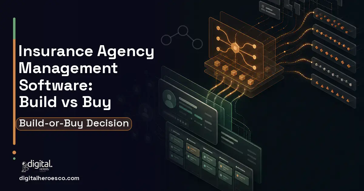 CRM Development workflow illustration for Insurance Agency Management Software Build vs Buy Guide.
