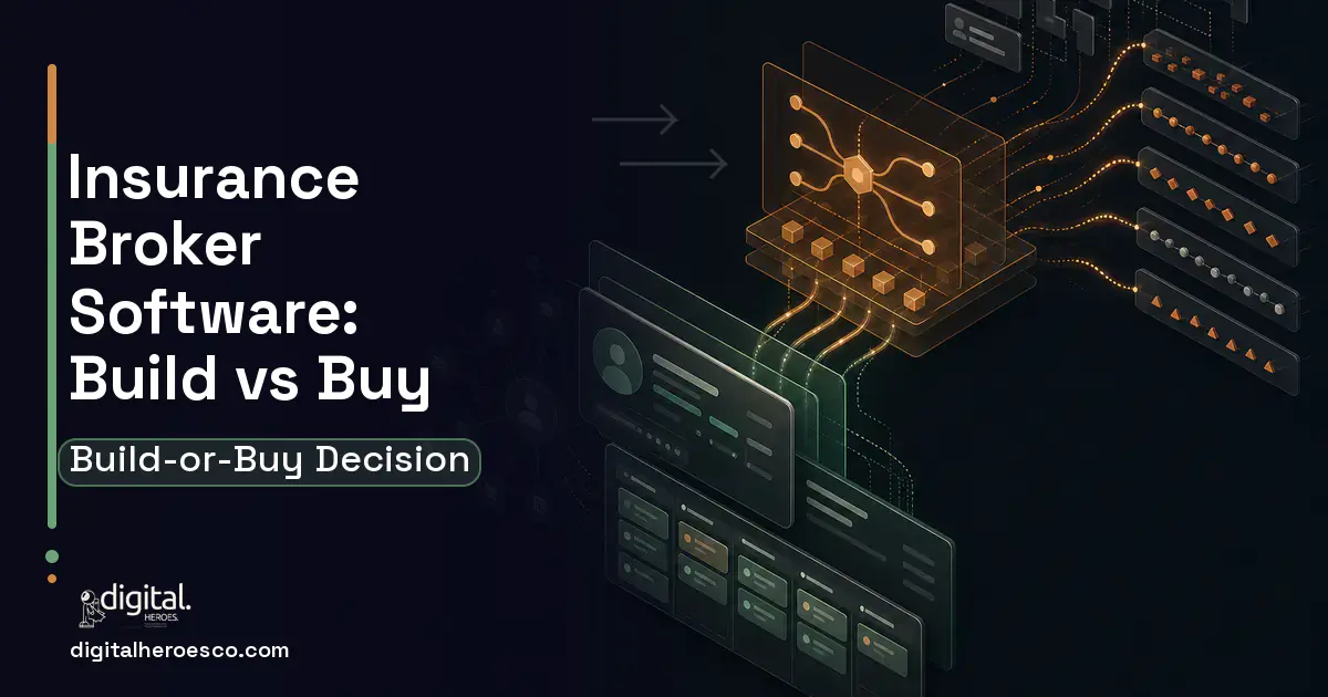 CRM Development workflow illustration for Insurance Broker Software Build vs Buy Guide.