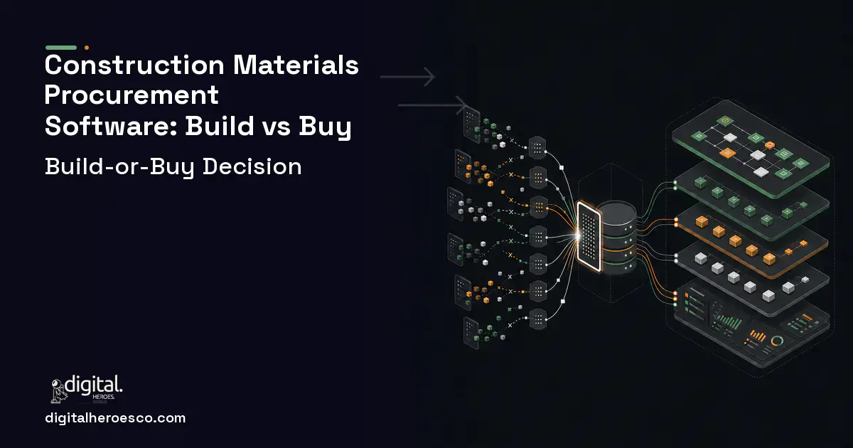 Supply Chain Software workflow illustration for Construction Materials Procurement Software Build vs Buy Guide.