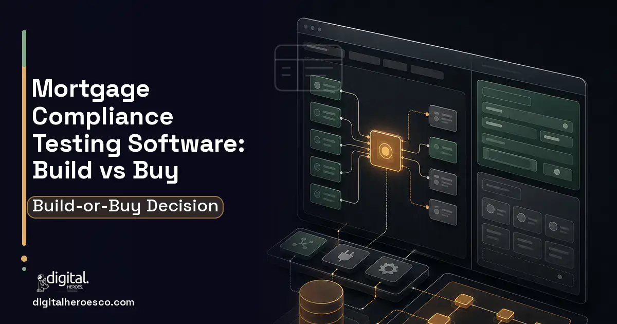 Internal Tools Development product interface illustration for Mortgage Compliance Testing Software Build vs Buy Guide.