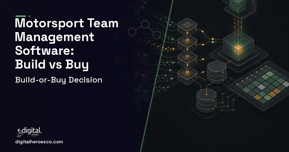 Inventory Software workflow illustration for Motorsport Team Management Software Build vs Buy Guide.