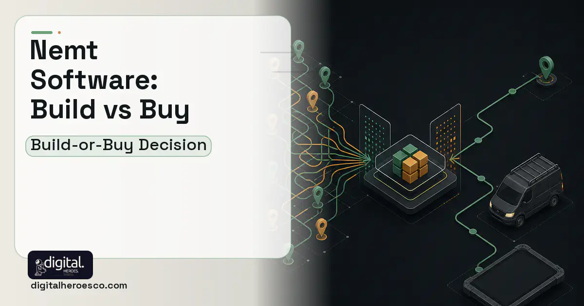 Field Service Software workflow illustration for Nemt Software Build vs Buy Guide.