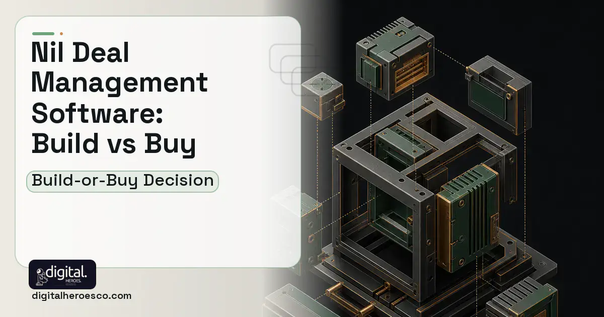 Custom Software Development software overview illustration for NIL Deal Management Software Build vs Buy Guide.