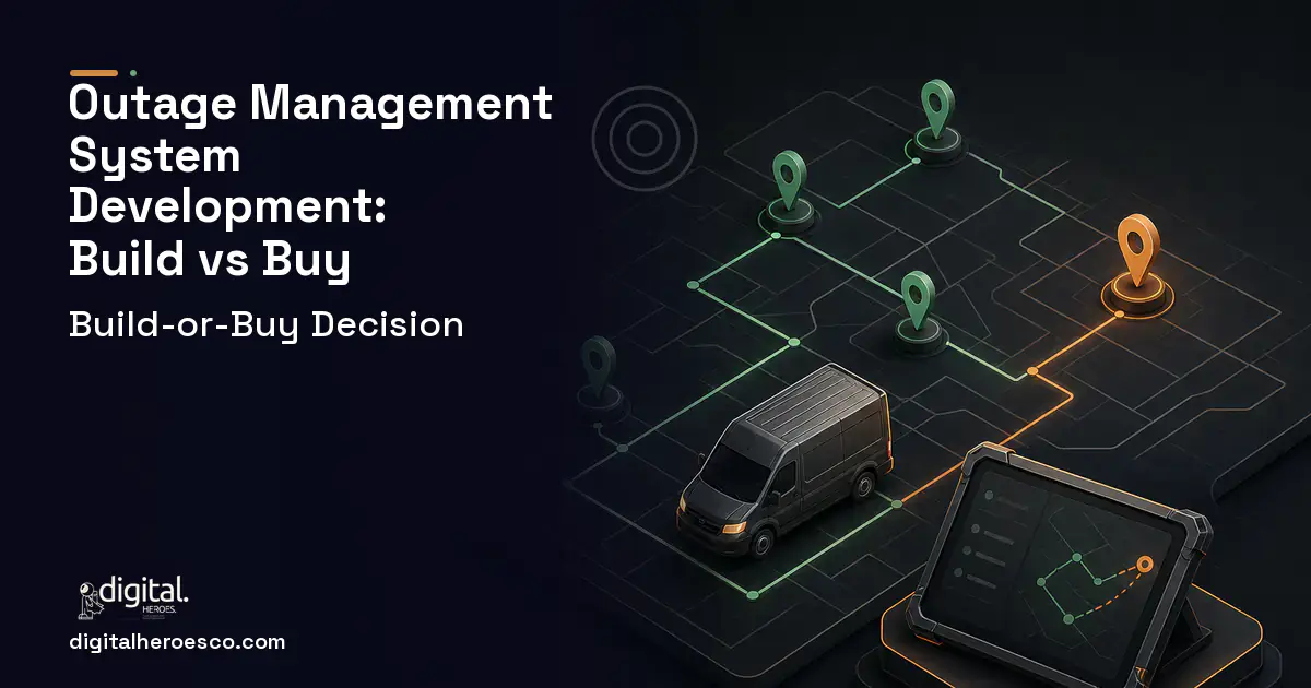 Field Service Software software overview illustration for Outage Management System Development Build vs Buy Guide.