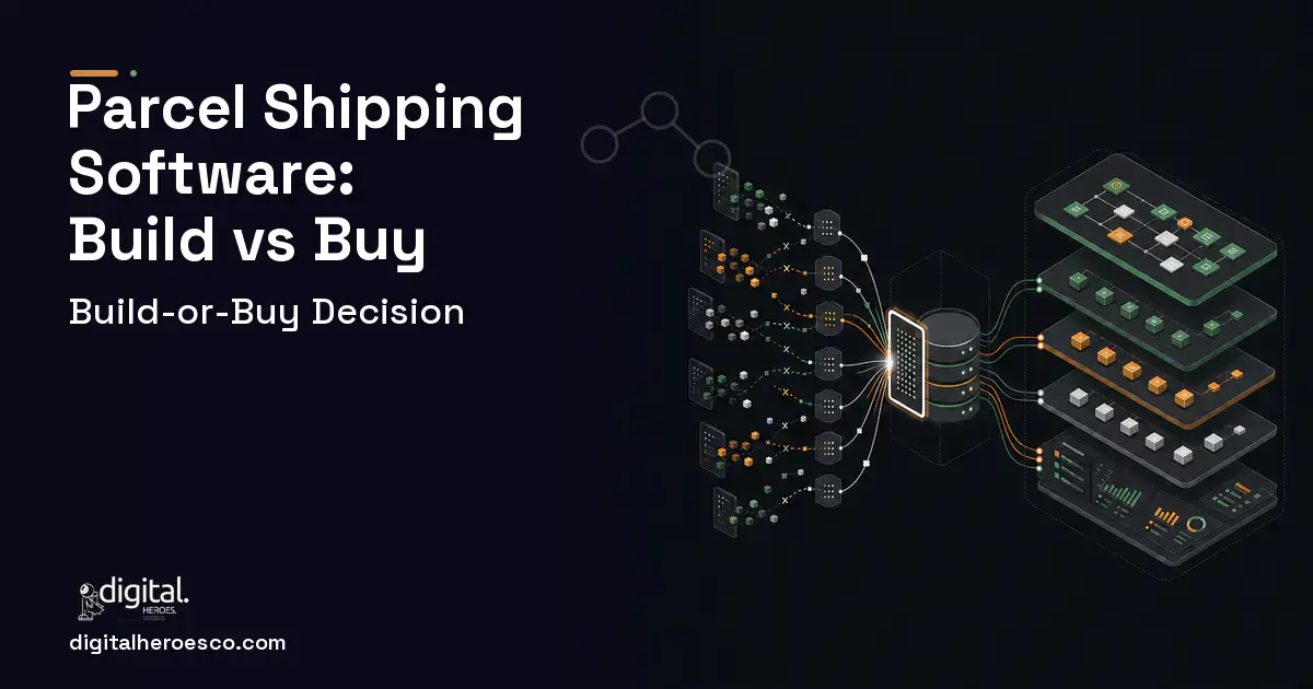 Supply Chain Software workflow illustration for Parcel Shipping Software Build vs Buy Guide.