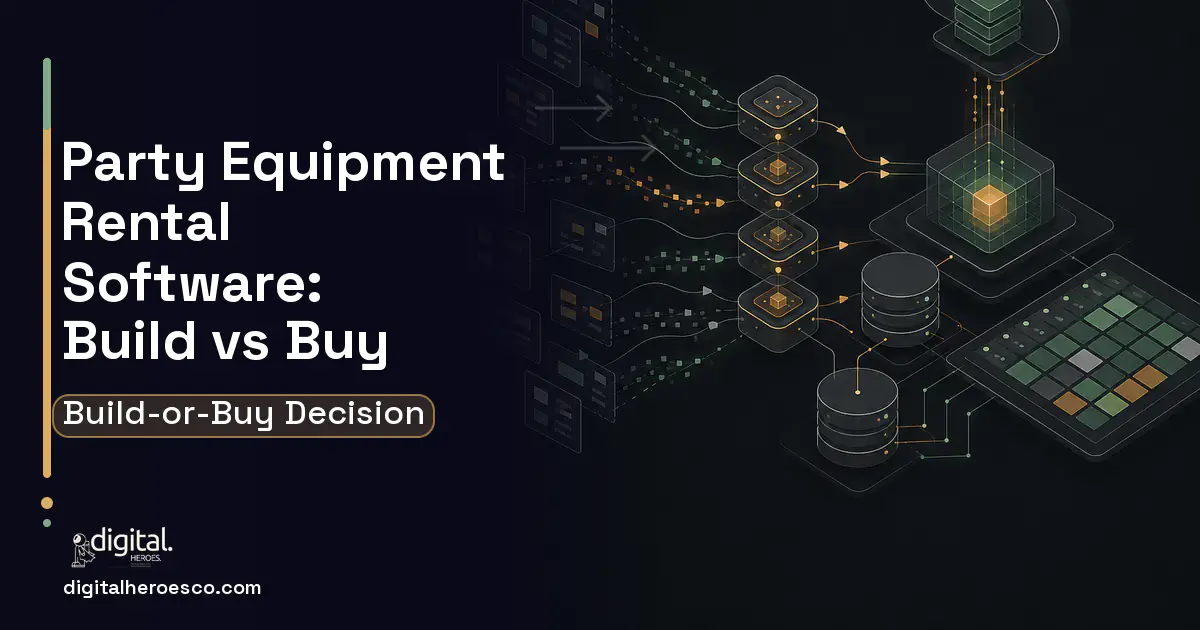 Inventory Software workflow illustration for Party Equipment Rental Software Build vs Buy Guide.
