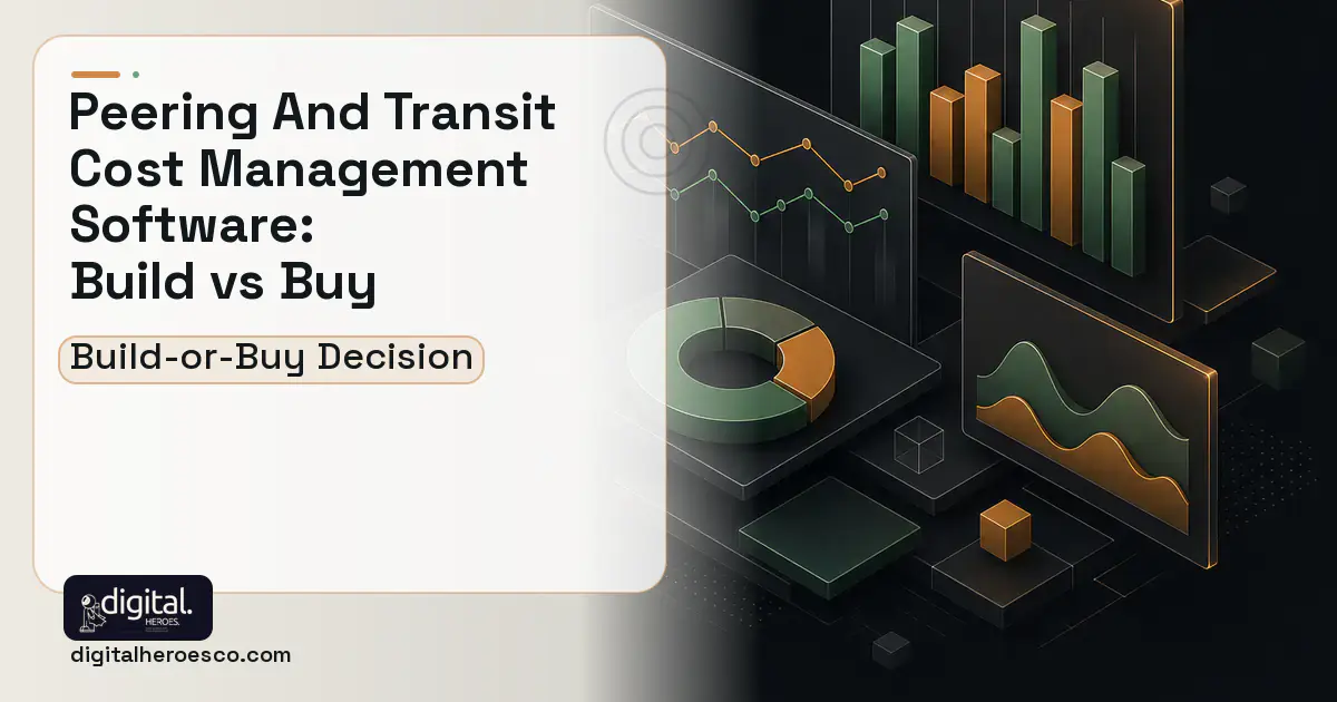 BI dashboard software overview illustration for Peering AND Transit Cost Management Software Build vs Buy Guide.
