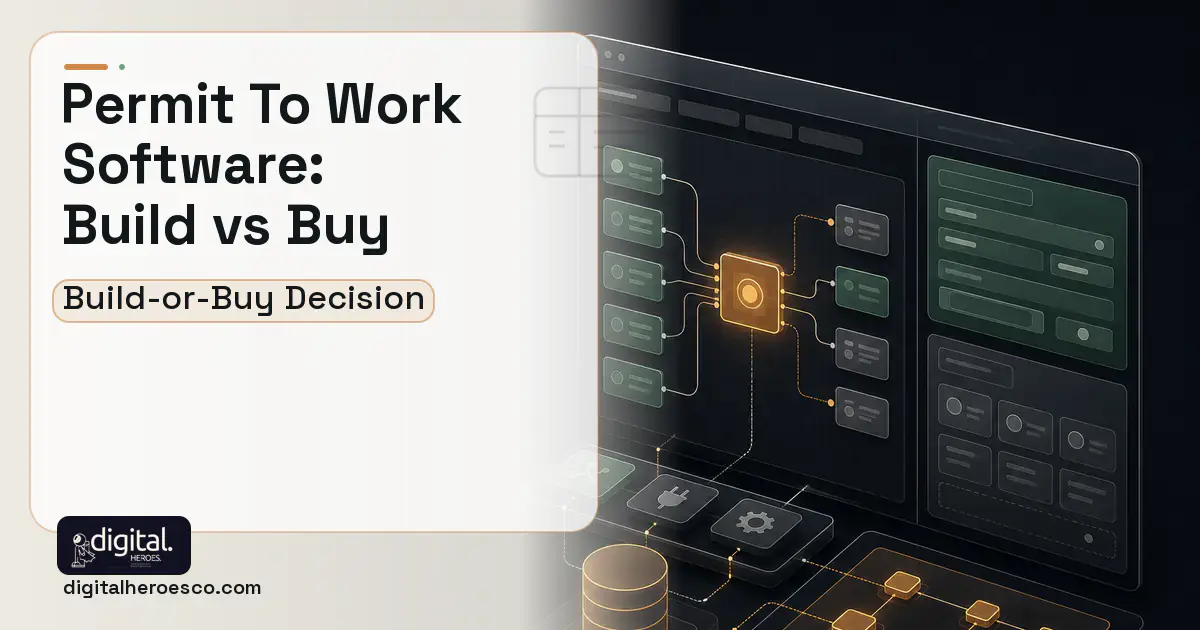 Internal Tools Development product interface illustration for Permit TO Work Software Build vs Buy Guide.