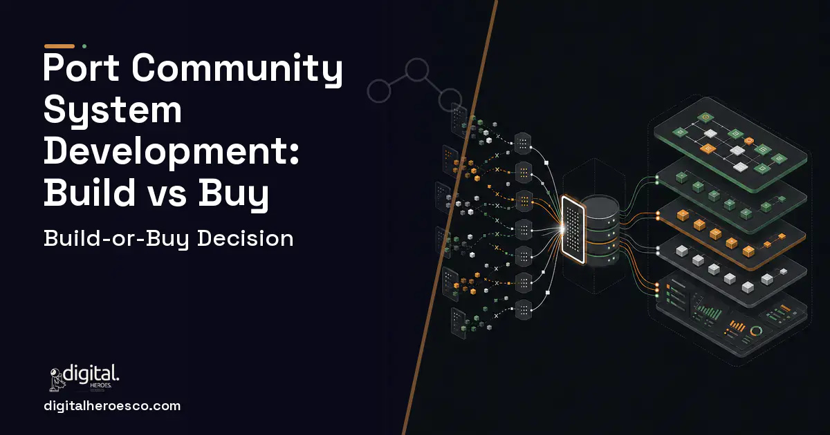 Supply Chain Software workflow illustration for Port Community System Development Build vs Buy Guide.