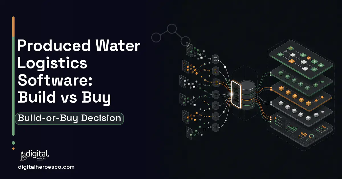 Supply Chain Software workflow illustration for Produced Water Logistics Software Build vs Buy Guide.