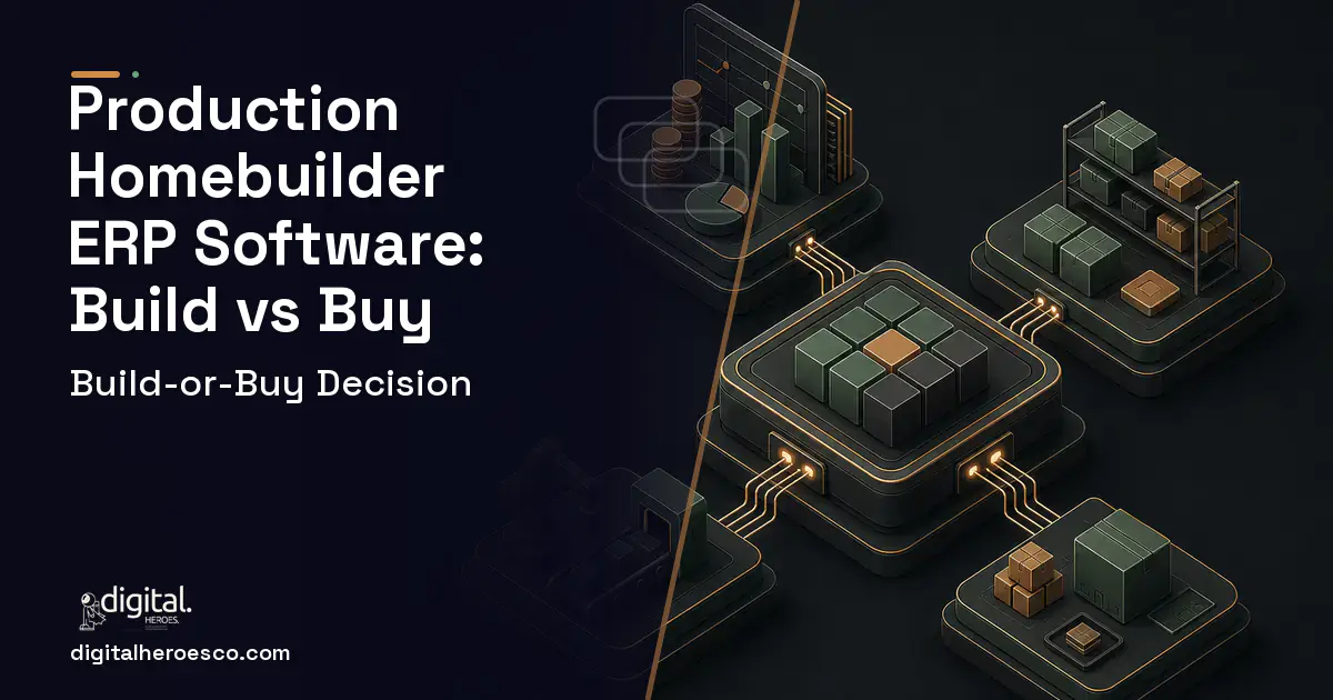 ERP Development software overview illustration for Production Homebuilder ERP Software Build vs Buy Guide.