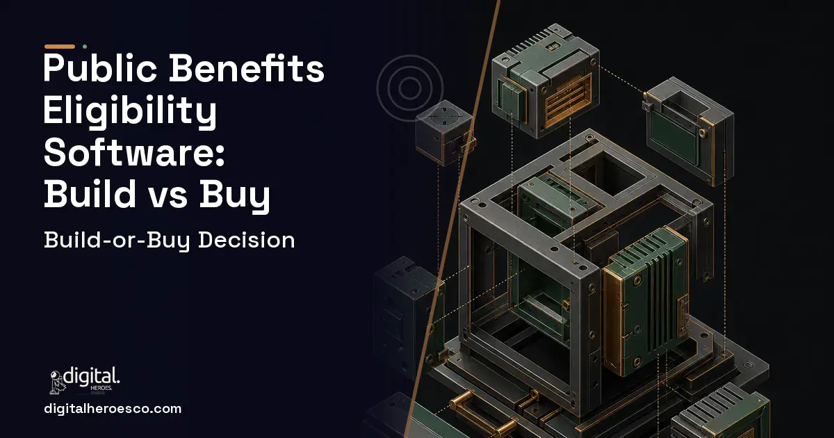 Custom Software Development software overview illustration for Public Benefits Eligibility Software Build vs Buy Guide.