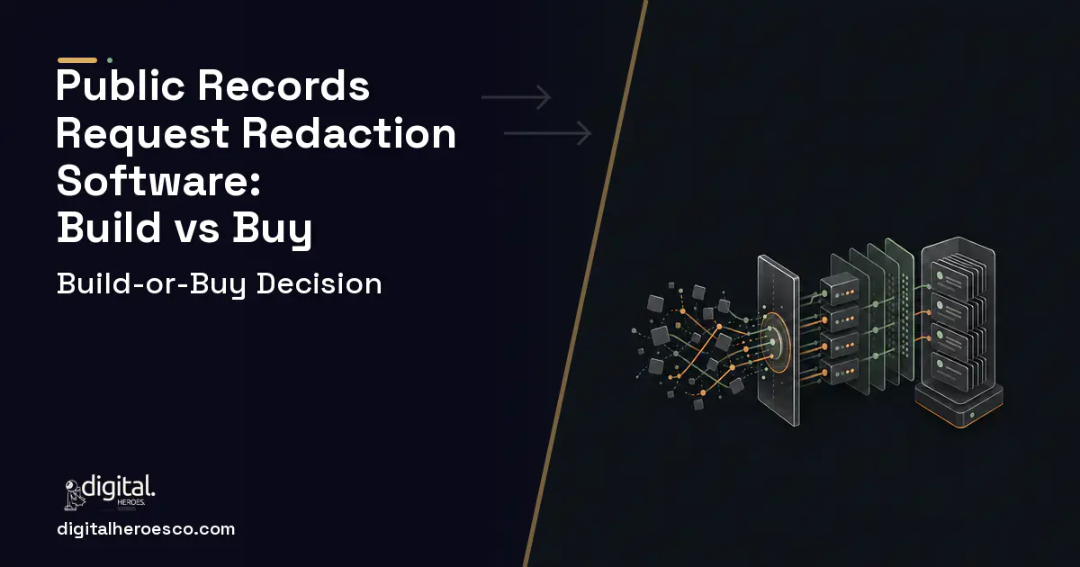 Helpdesk Software workflow illustration for Public Records Request Redaction Software Build vs Buy Guide.