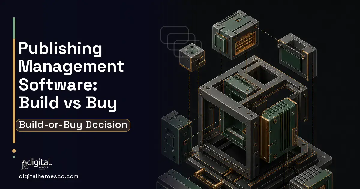 Custom Software Development software overview illustration for Publishing Management Software Build vs Buy Guide.