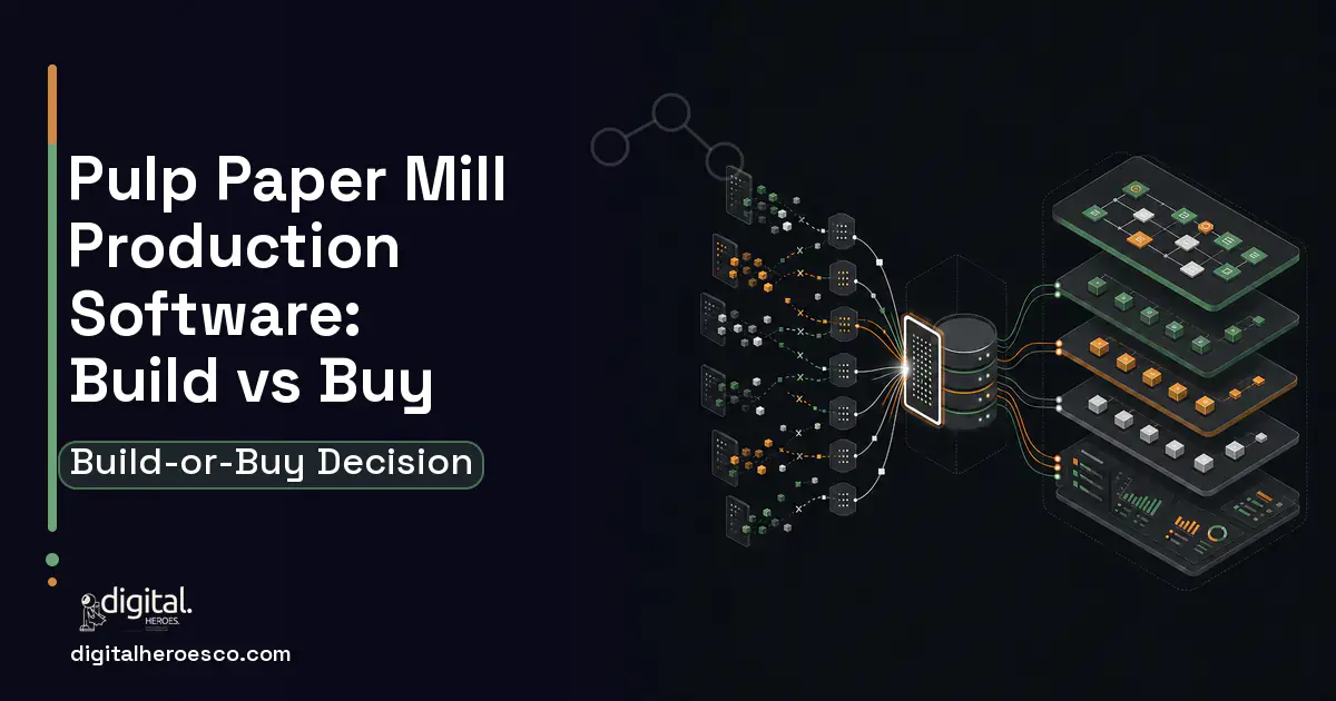 Supply Chain Software workflow illustration for Pulp Paper Mill Production Software Build vs Buy Guide.