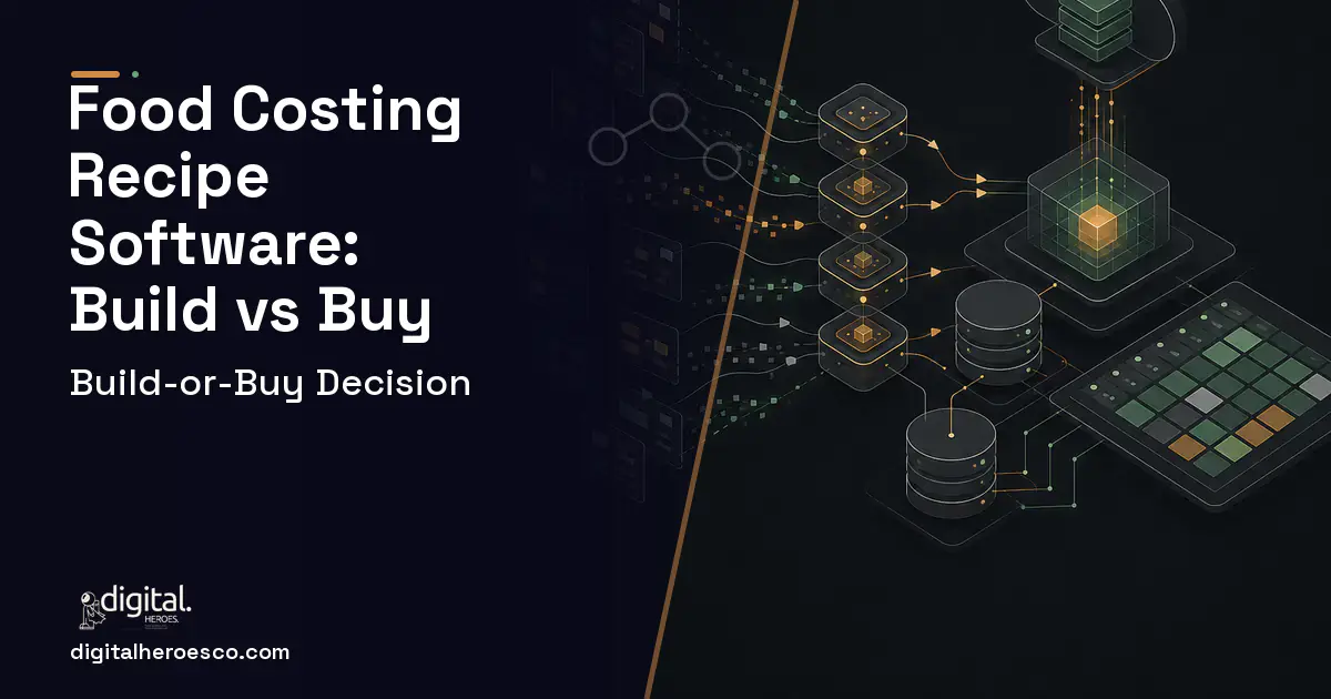 Inventory Software workflow illustration for Food Costing Recipe Software Build vs Buy Guide.