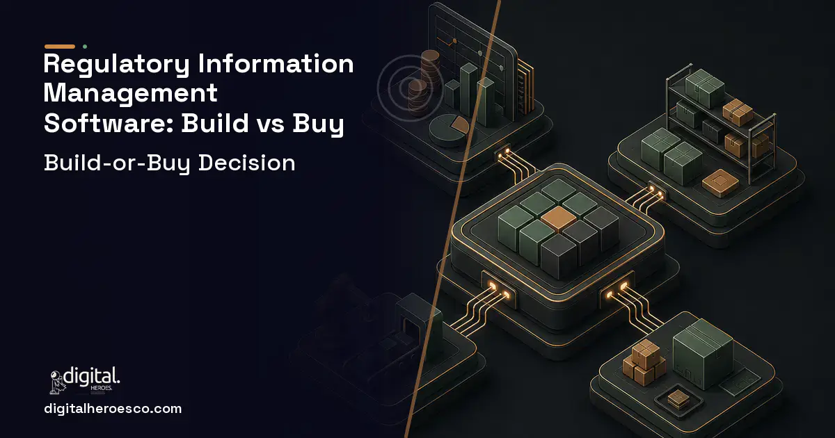 ERP Development software overview illustration for Regulatory Information Management Software Build vs Buy Guide.