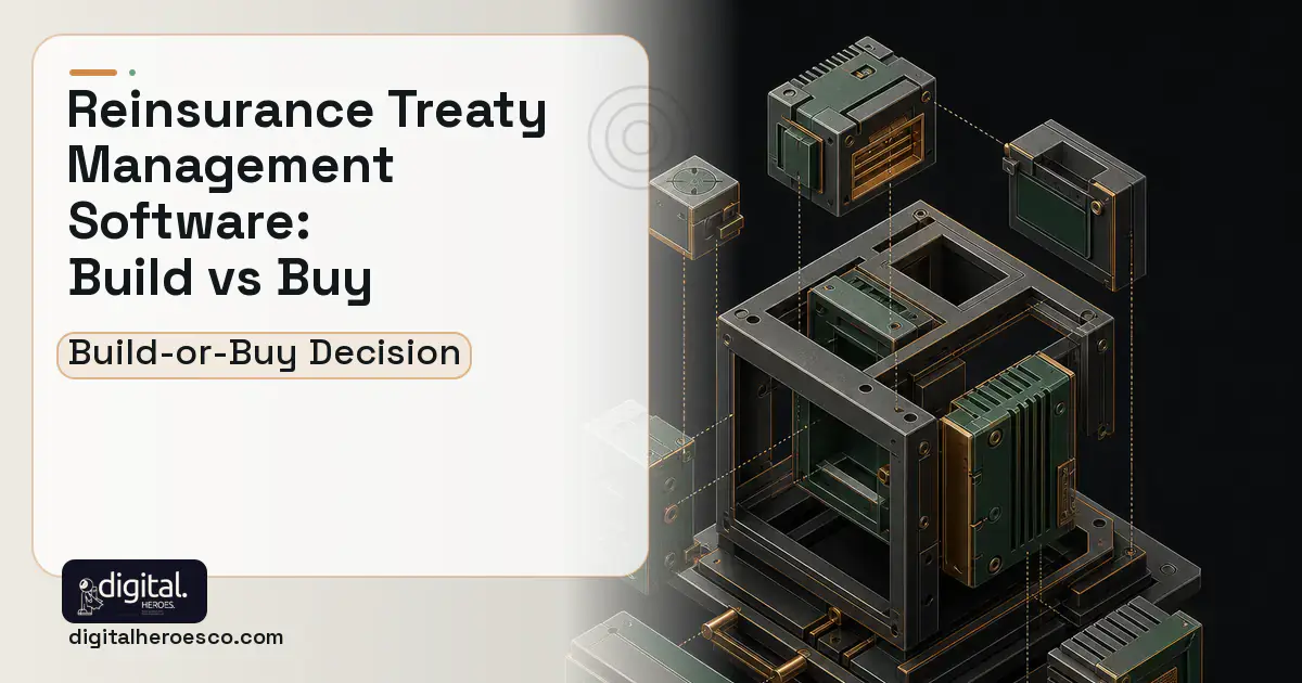 Custom software software overview illustration for Reinsurance Treaty Management Software Build vs Buy Guide.