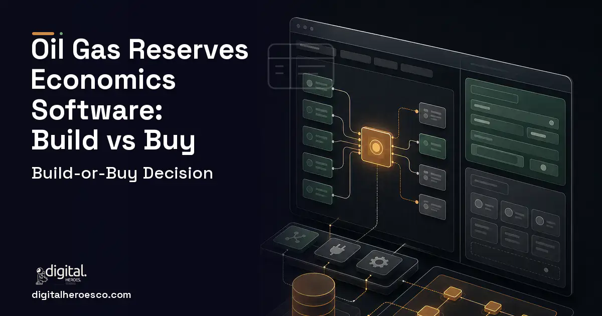 Internal Tools Development product interface illustration for OIL GAS Reserves Economics Software Build vs Buy Guide.