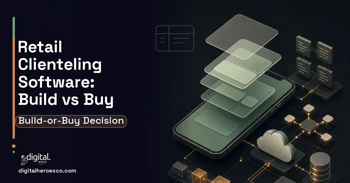 Mobile App Development product interface illustration for Retail Clienteling Software Build vs Buy Guide.