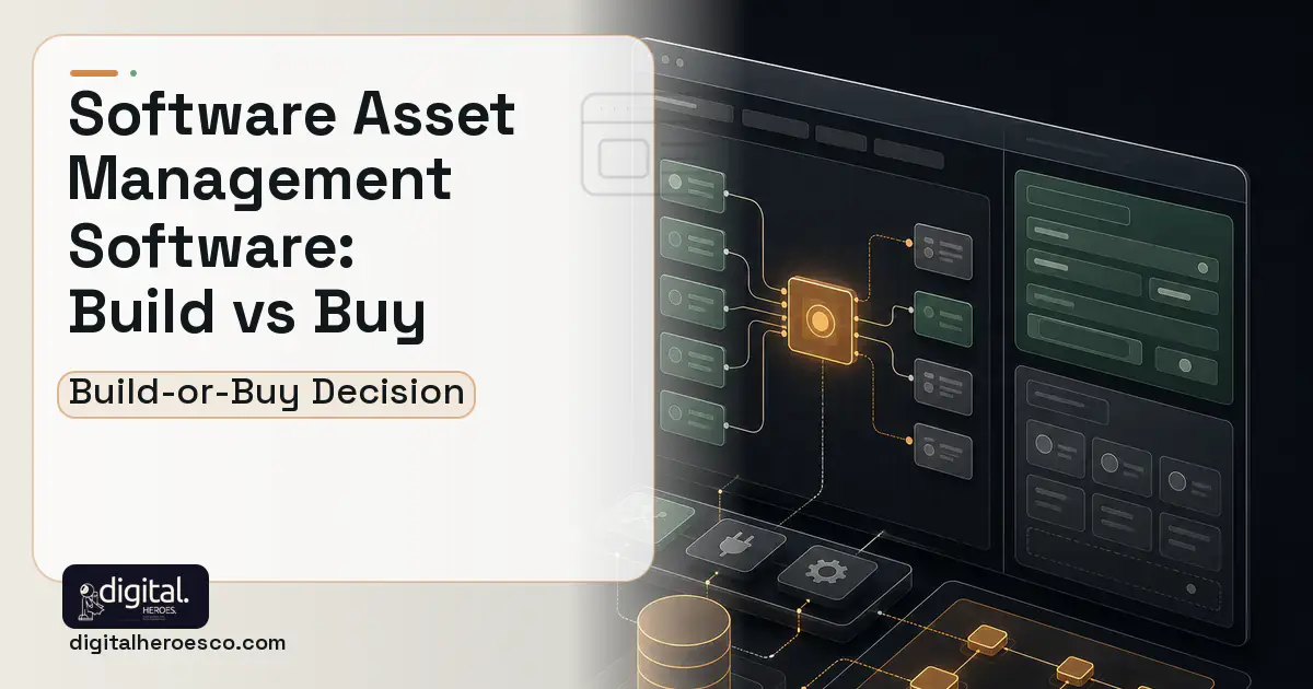 Internal Tools Development product interface illustration for Software Asset Management Software Build vs Buy Guide.