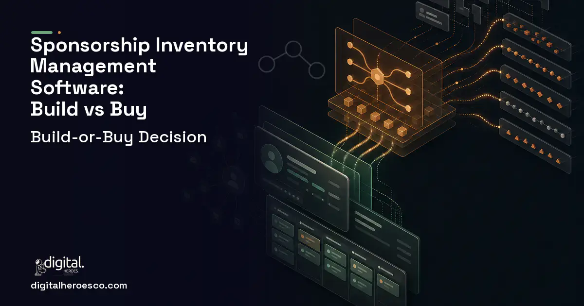 CRM Development workflow illustration for Sponsorship Inventory Management Software Build vs Buy Guide.