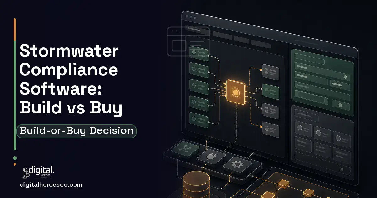 Internal Tools Development product interface illustration for Stormwater Compliance Software Build vs Buy Guide.