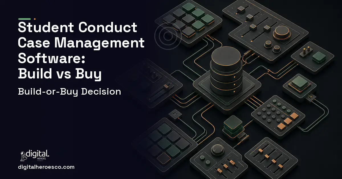 Internal tools software overview illustration for Student Conduct Case Management Software Build vs Buy Guide.