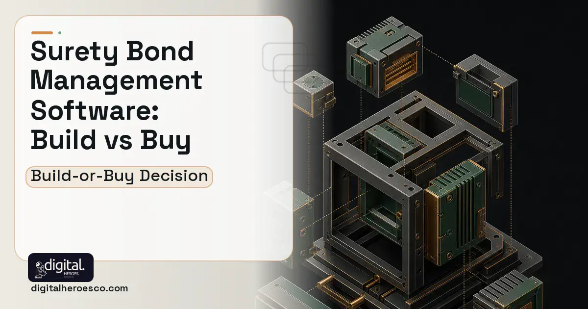 Custom Software Development software overview illustration for Surety Bond Management Software Build vs Buy Guide.