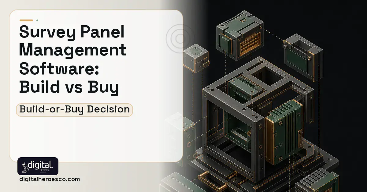 Custom Software Development software overview illustration for Survey Panel Management Software Build vs Buy Guide.