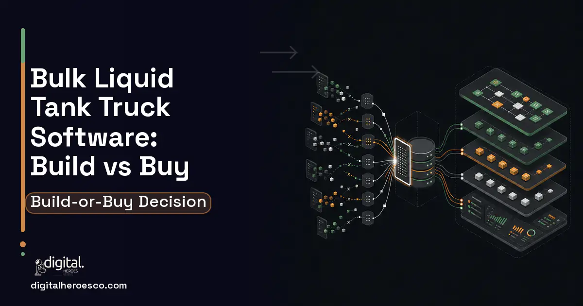 Supply Chain Software workflow illustration for Bulk Liquid Tank Truck Software Build vs Buy Guide.