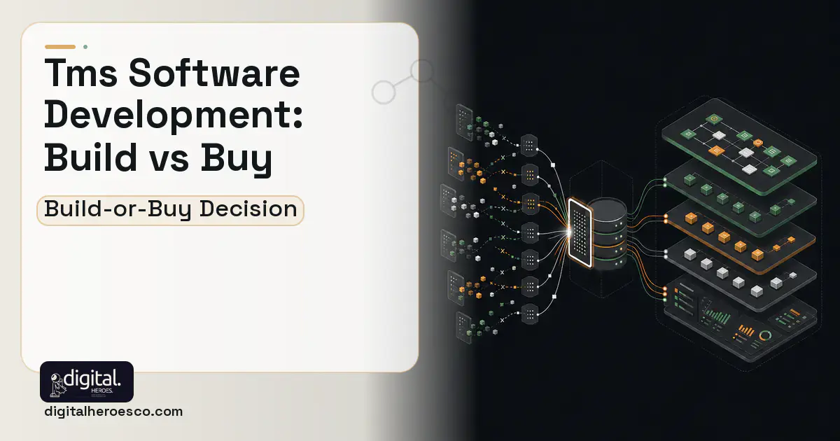Supply Chain Software workflow illustration for TMS Software Development Build vs Buy Guide.