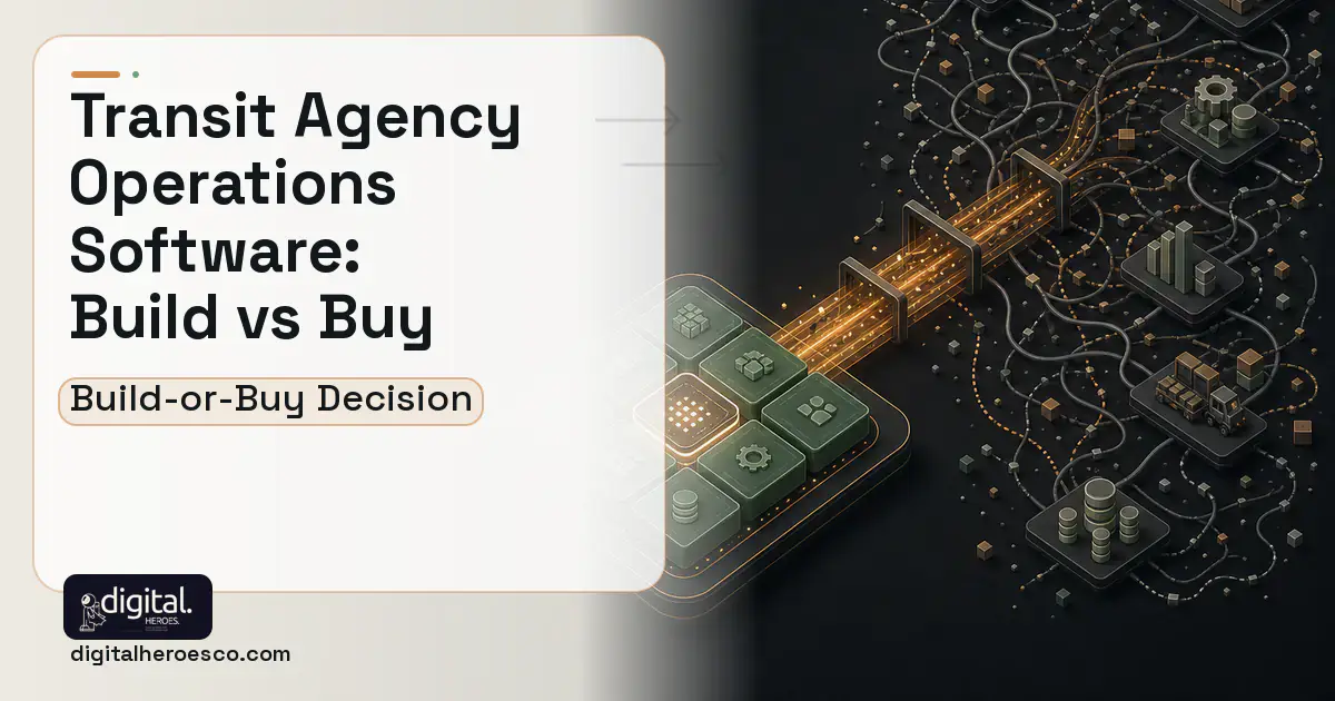 ERP Development workflow illustration for Transit Agency Operations Software Build vs Buy Guide.