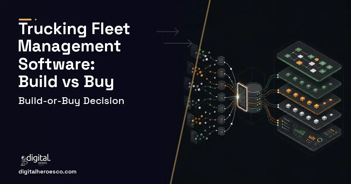 Supply Chain Software workflow illustration for Trucking Fleet Management Software Build vs Buy Guide.