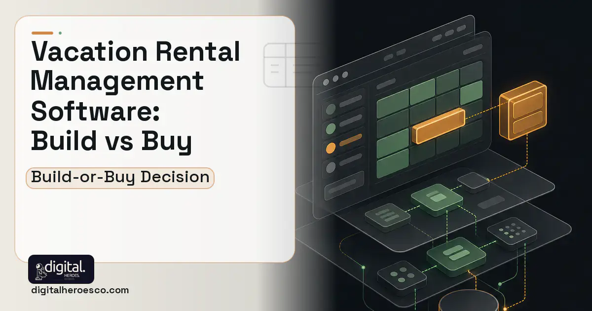 Booking Software product interface illustration for Vacation Rental Management Software Build vs Buy Guide.