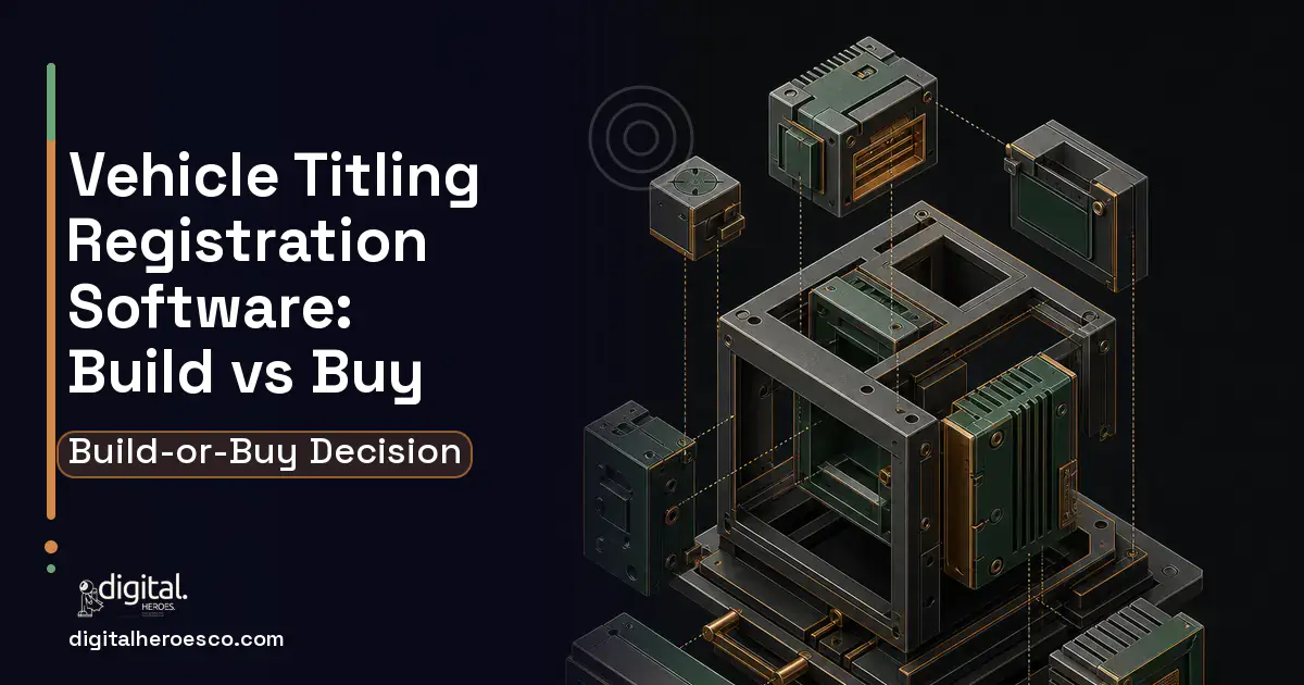 Custom Software Development software overview illustration for Vehicle Titling Registration Software Build vs Buy Guide.
