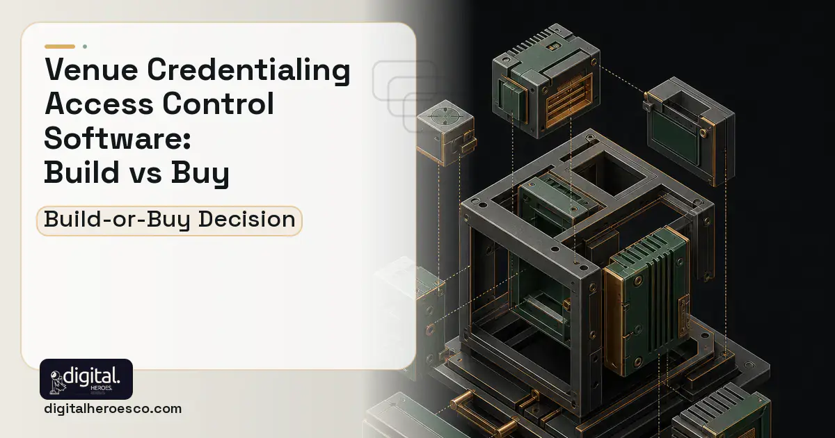 Custom software software overview illustration for Venue Credentialing Access Control Software Build vs Buy Guide.