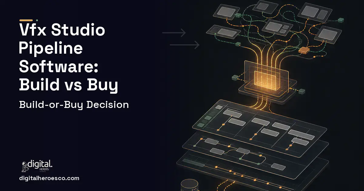 Project Management Software workflow illustration for VFX Studio Pipeline Software Build vs Buy Guide.
