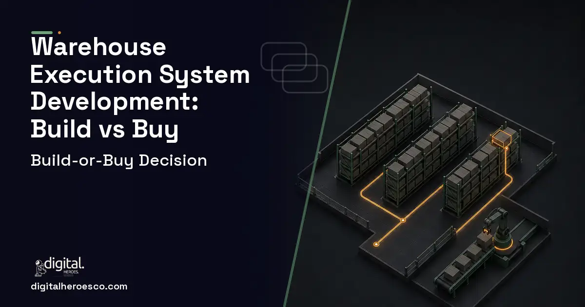 Warehouse management software overview illustration for Warehouse Execution System Development Build vs Buy Guide.