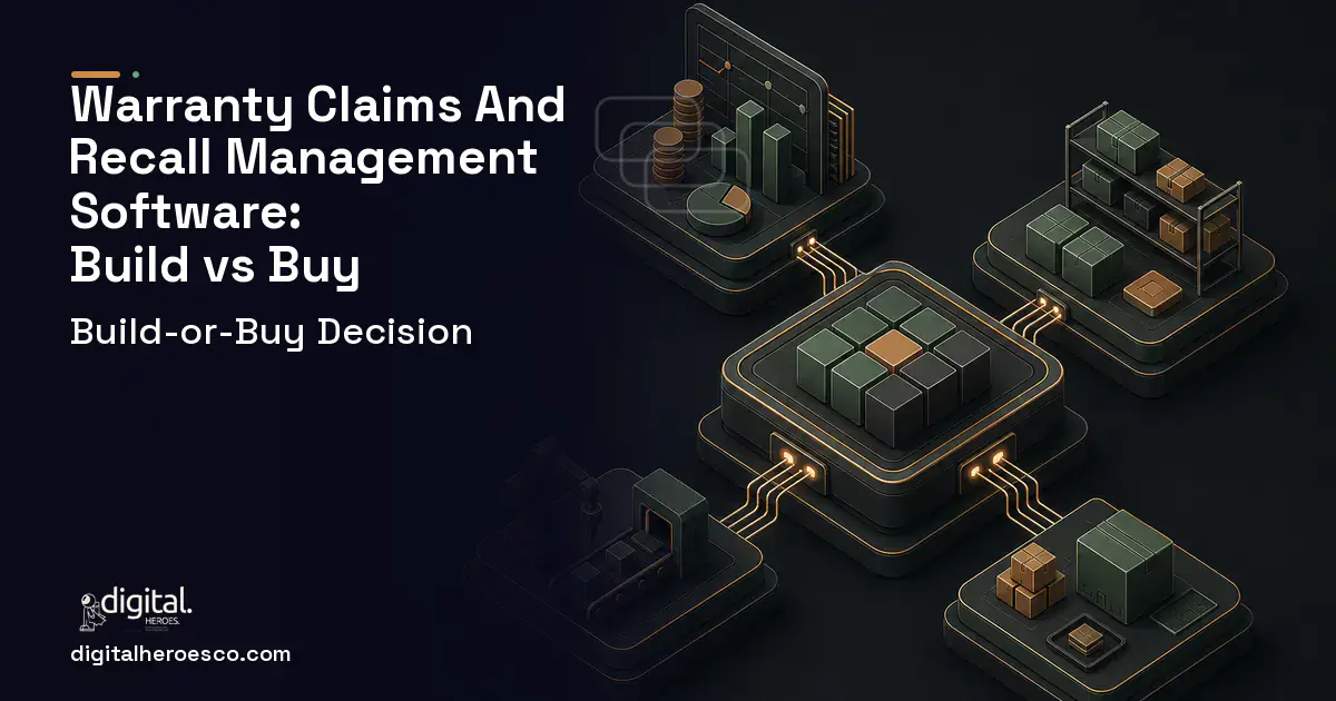 ERP Development software overview illustration for Warranty Claims AND Recall Management Software Build vs Buy Guide.