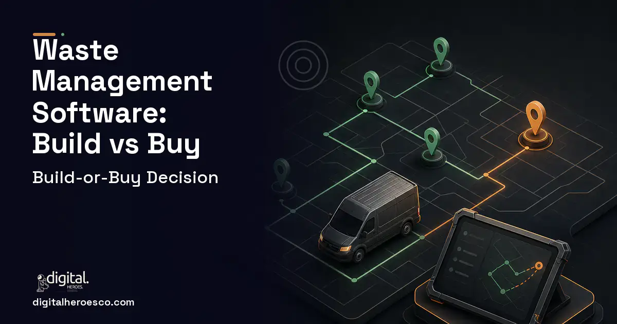 Field Service Software software overview illustration for Waste Management Software Build vs Buy Guide.