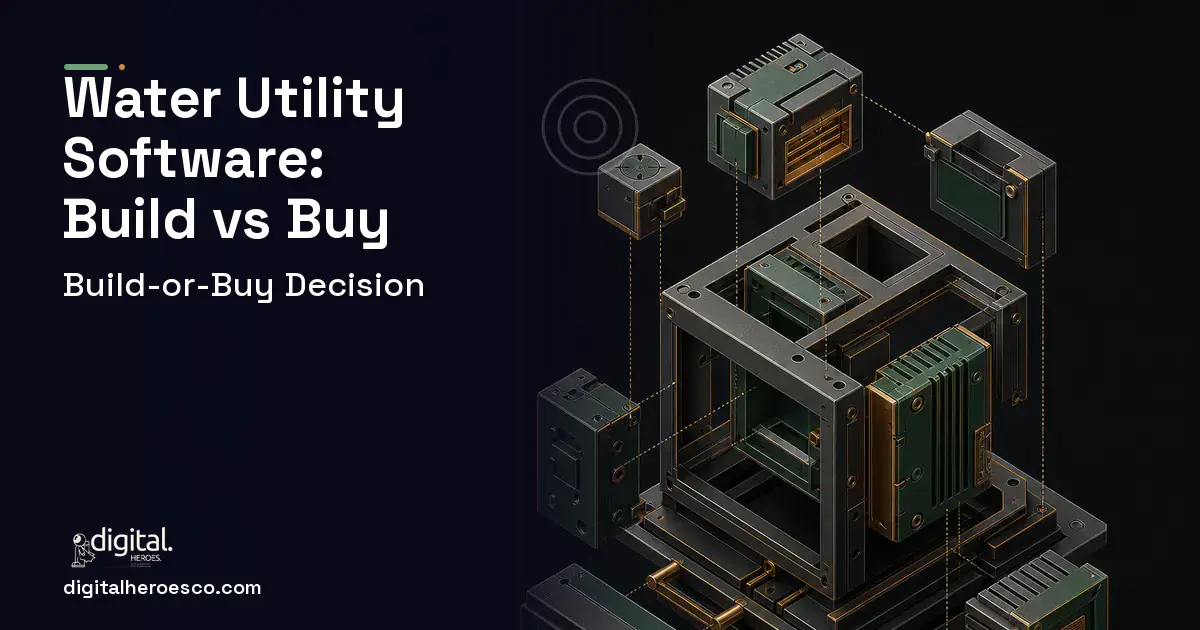 Custom Software Development software overview illustration for Water Utility Software Build vs Buy Guide.