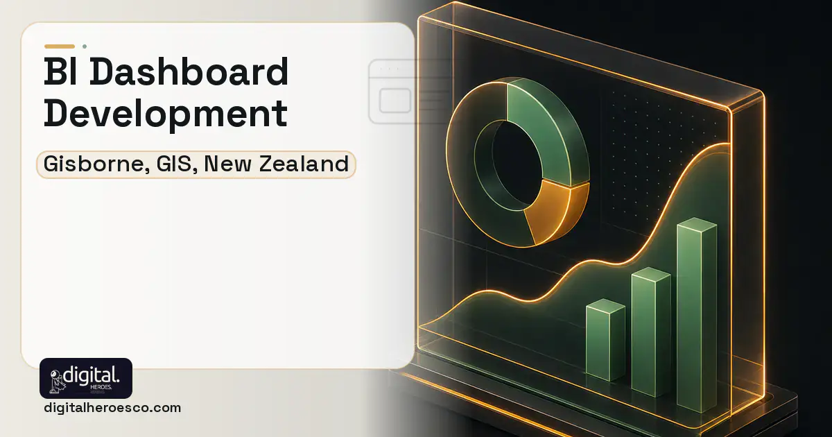 BI Dashboard Development product interface illustration for Gisborne, GIS, New Zealand.