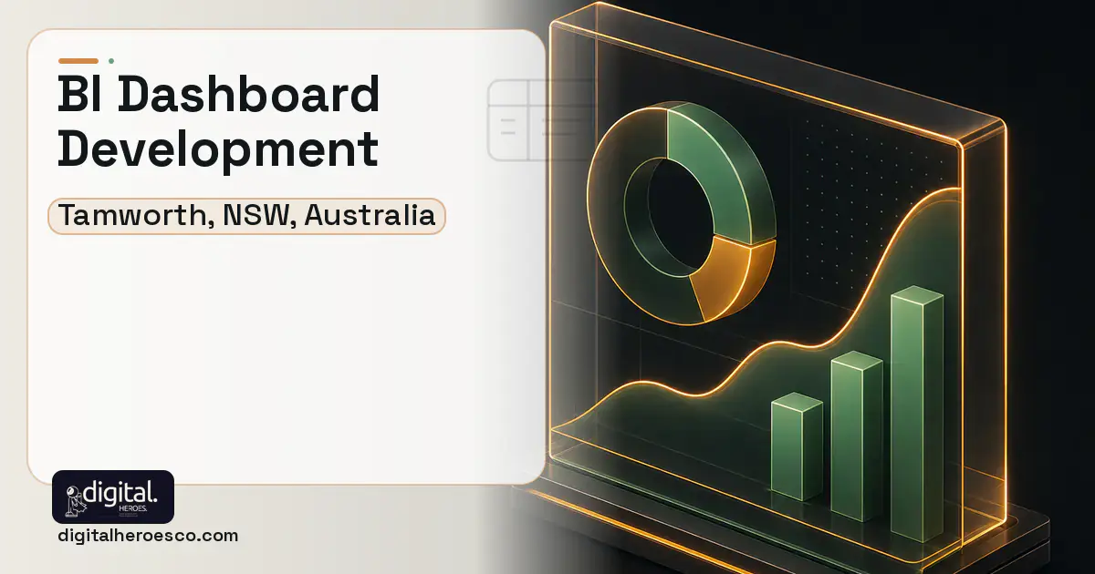 BI Dashboard Development product interface illustration for Tamworth, NSW, Australia.