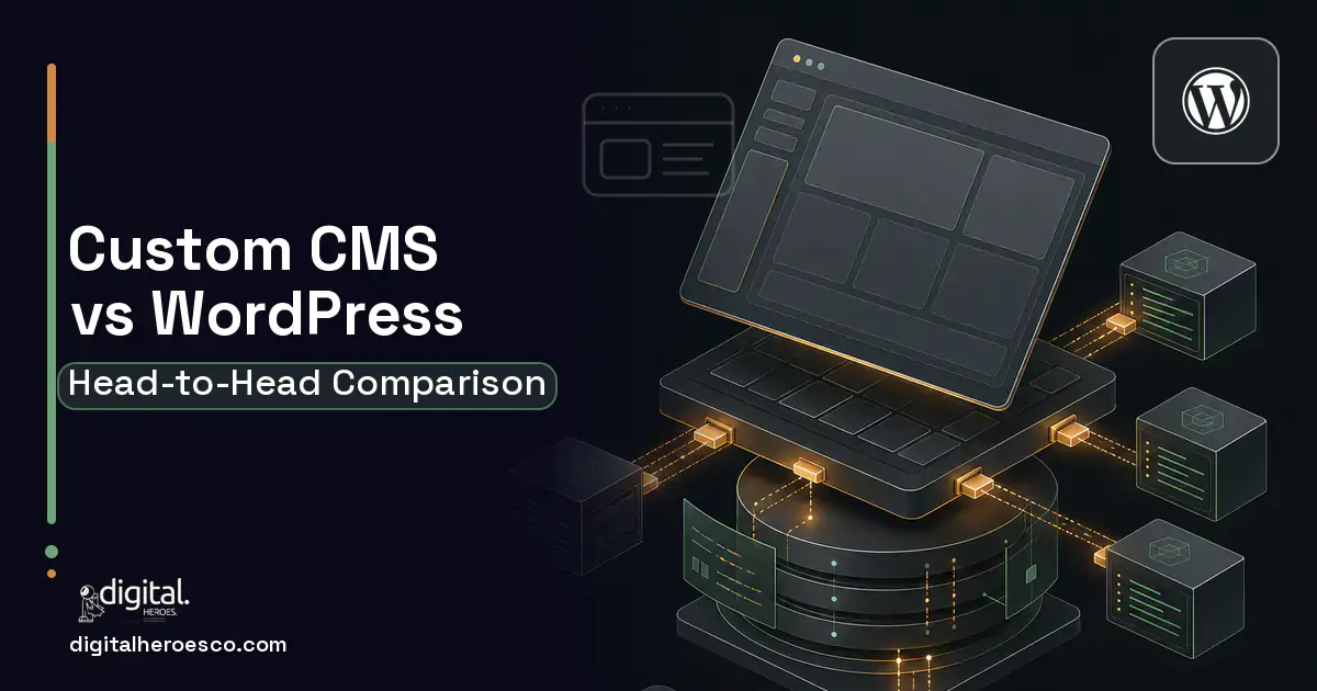 WordPress Development product interface illustration for Custom CMS vs WordPress.