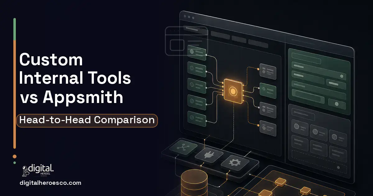 Internal Tools Development product interface illustration for Custom Internal Tools vs Appsmith.