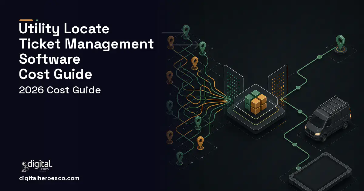 Field Service Software workflow illustration for Utility Locate Ticket Management Software Cost Guide.
